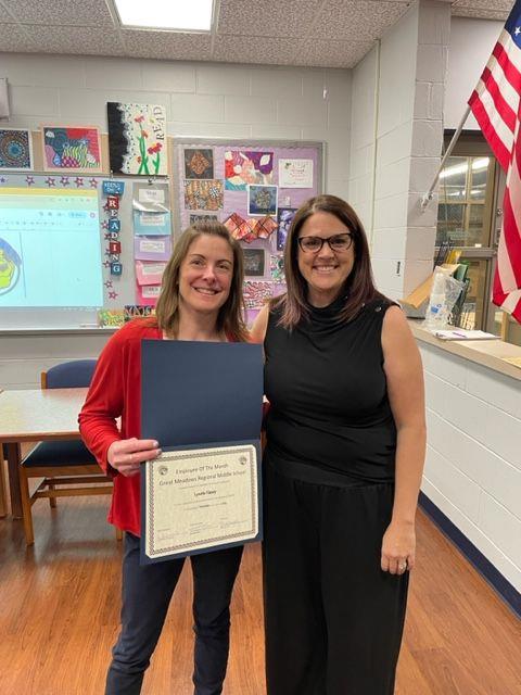 GMMS November staff member of the month photo