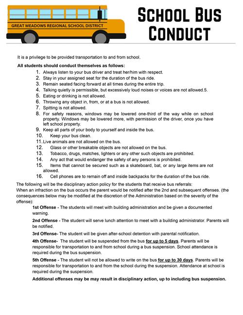 Bus Conduct Page 1